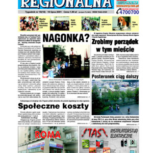 Żary-Żagań Regionalna nr 18 z dnia 2001.07.19
