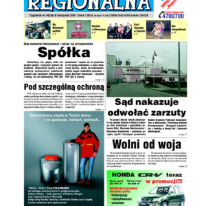 Żary-Żagań Regionalna nr 34 z dnia 2001.11.08