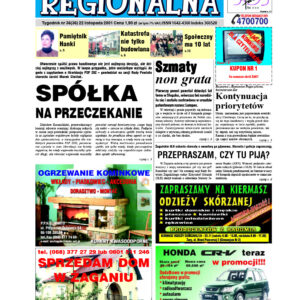 Żary-Żagań Regionalna nr 36 z dnia 2001.11.22