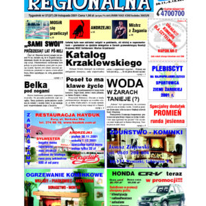 Żary-Żagań Regionalna nr 37 z dnia 2001.11.29