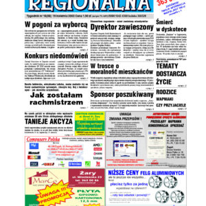 Żary-Żagań Regionalna nr 56 z dnia 2002.04.19