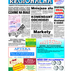 Żary-Żagań Regionalna nr 57 z dnia 2002.04.26